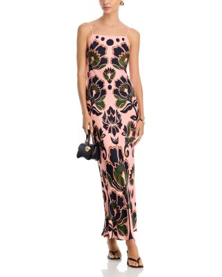 Floral Arabesque Printed Maxi Dress