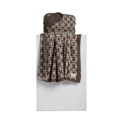 Chain Print Travel Blanket Set