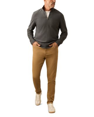 Textured Knit Quarter Zip Sweater