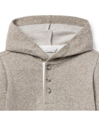  Unisex Herringbone Hooded Sweatshirt