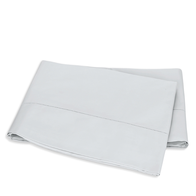 Matouk Milano Hemstitch Flat Sheet, Twin In Gray