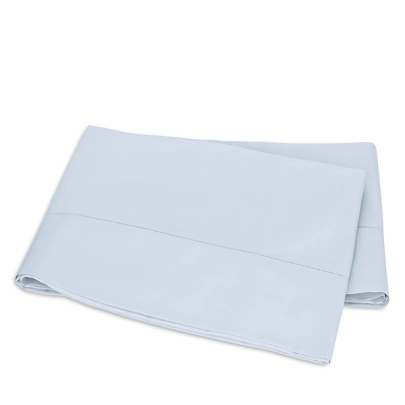 Matouk Milano Hemstitch Flat Sheet, Twin In Blue