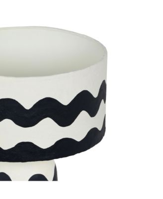  Tropea Waves Papier Mache Table Lamp