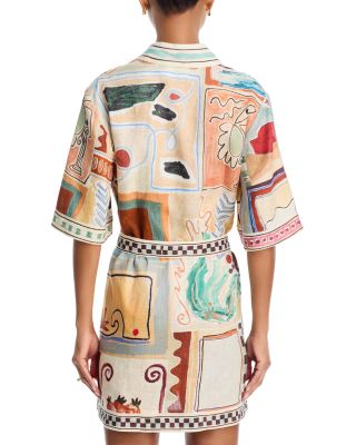 Michelle Mini Linen Dress