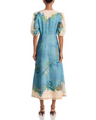 Luda Midi Linen Dress