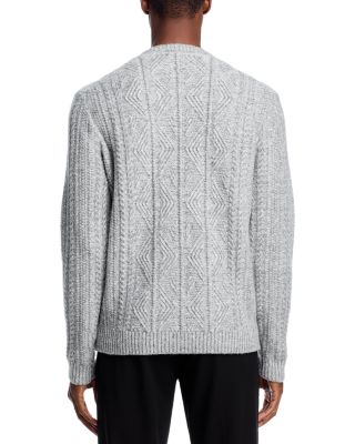 Callum Cable Knit Crewneck Sweater