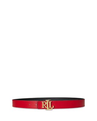 Women's Logo Reversible Pebbled Leather Belt