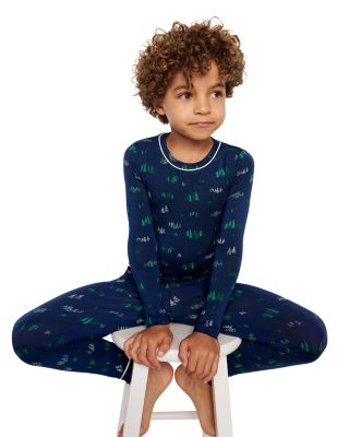 Unisex Printed Long Sleeve PJ Set - Little Kid, Big Kid