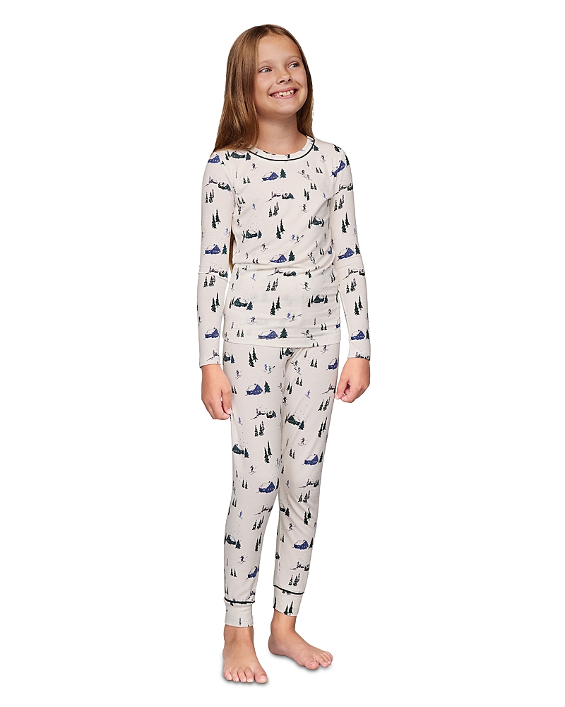 Eberjey Unisex Printed Long Sleeve Pj Set - Little Kid, Big Kid In Multi
