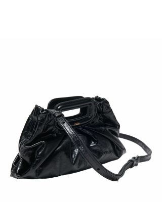 Mini Crackled Leather Clutch