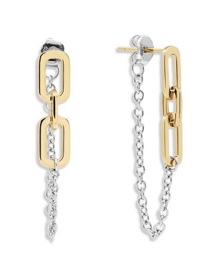 Kelly Link &amp; Chain Front To Back Earrings