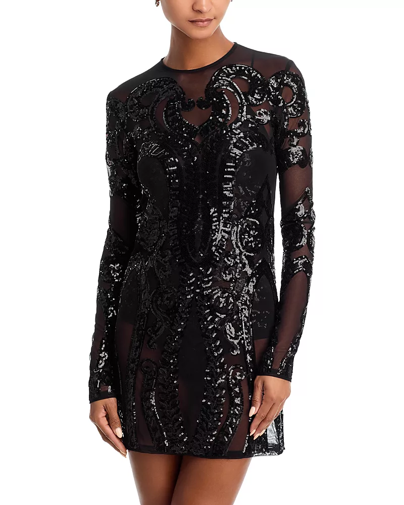 Norma Kamali Embellished Mini Dress