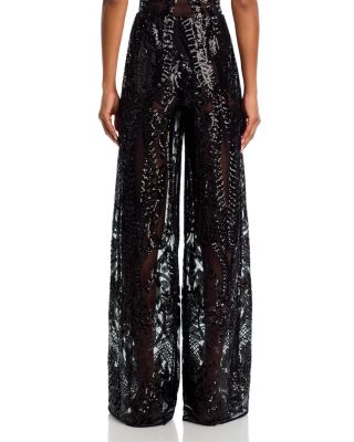 Sequin Mesh Boyfriend Elephant Sweatpants