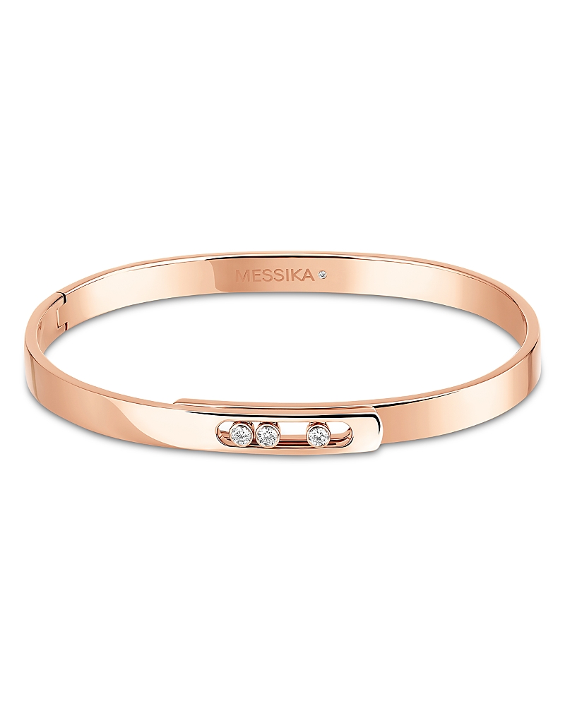 Messika 18k Gold Move Noa Diamond Polished Bangle Bracelet, 4.5 Mm In Gold