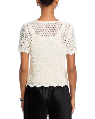 Eyelet Crocheted Cardigan