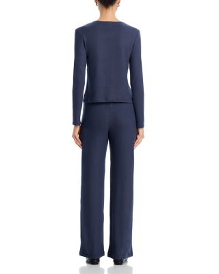 Lauren Crewneck Cardigan Sweater &amp; Wide Leg Pants