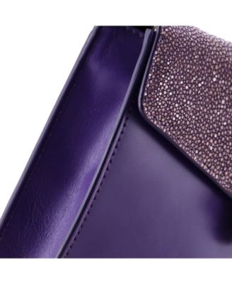  Small Serpenti Forever Square Shoulder Bag Leather and Stingray