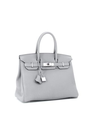  Birkin 30 Handbag Grey Togo with Palladium Hardware