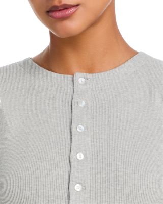 Ribbed Henley Top
