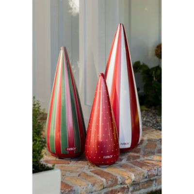Light Up Inflatable Holiday Tree Cones, Set of 3