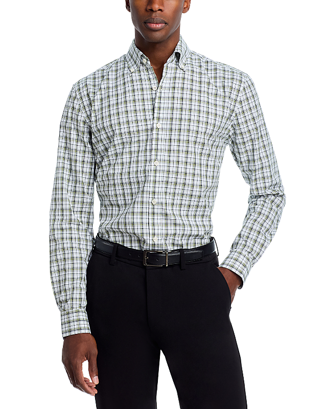 The Men's Store at Bloomingdale's Oxford Plaid Button Down Shirt - Exclusive