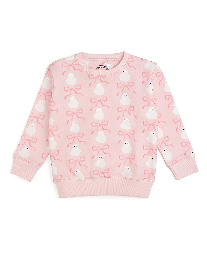 Sweet Wink Girls' Coquette Ghost Halloween Sweatshirt - Baby, Little Kid