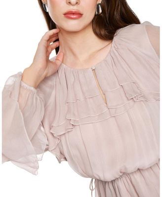 Floor-Length Flounce Dress