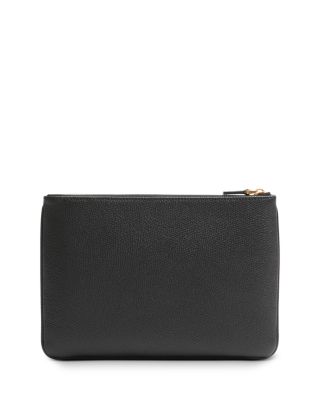 Medium VLogo Flat Leather Pouch 