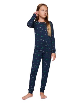 Unisex Printed Long Sleeve PJ Set - Little Kid, Big Kid