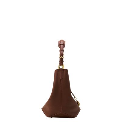 Catch By  Medium Leather Bucket Bag