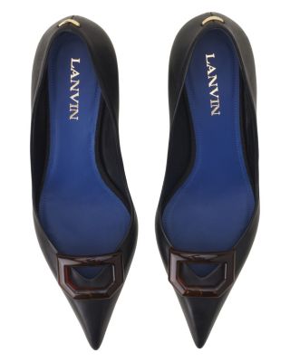  Women&#39;s Midnight Step Leather Pump With Buckle