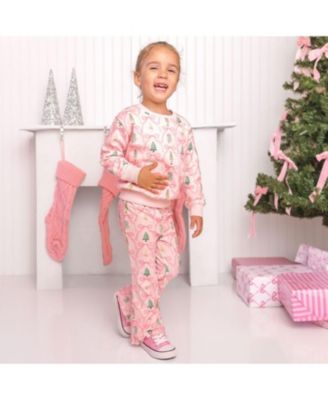 Girls' Nutcracker Trellis Christmas Flare Legging - Baby