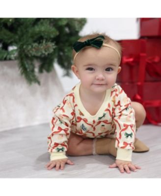 Girls' Christmas Cutie Long Sleeve Romper - Baby