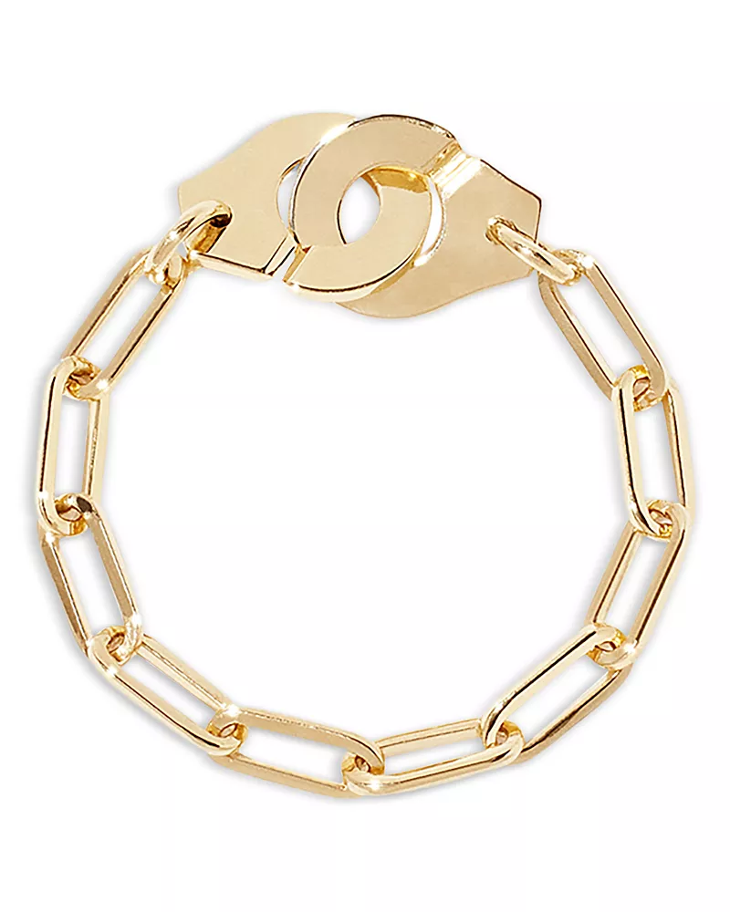 Dinh Van 18K Yellow Gold Menottes Dinh Van Handcuff Chain Ring