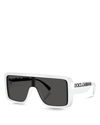 Rectangular Shield Sunglasses, 134mm