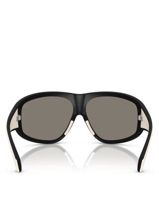 Thyra Oval Shield Sunglasses, 136mm