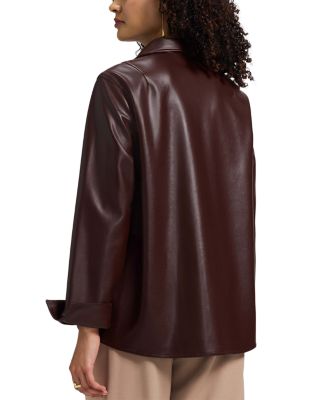 Agnes Faux Leather Shirt