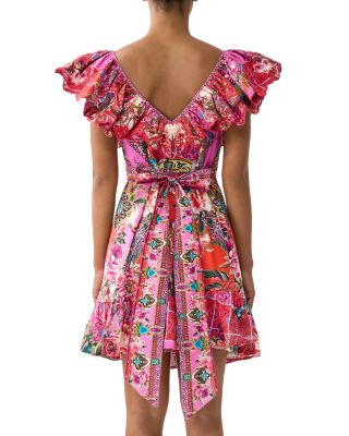 Frill Neck Mini Dress