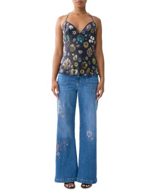 Silk Chain Detail Top