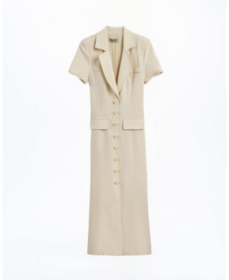 Floral Button Detailed Maxi Dress