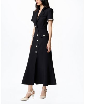 Floral Button Detailed Maxi Dress