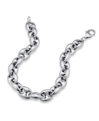 Sterling Silver Chunky Mariner Bracelet