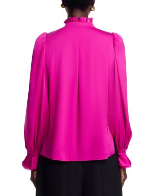 Harley Silk Blend Ruffle Blouse