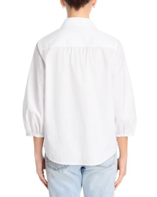 Oceana Poplin Rhinestone Shirt