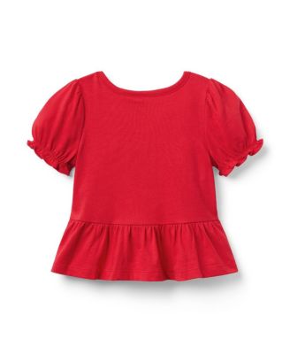 Girls' Bow Peplum Top - Baby, Little Kid, Big Kid