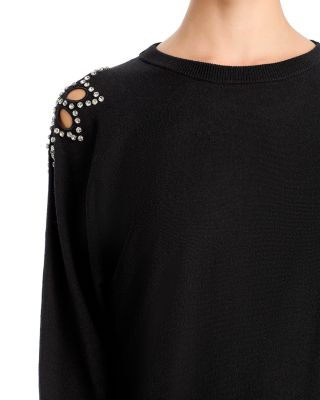 Embellished Crewneck Sweater