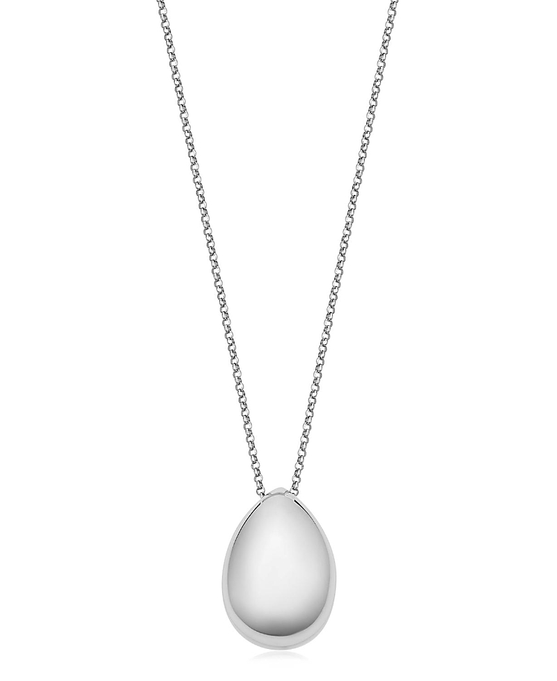 Oradina Sterling Silver Reflection Pendant Necklace