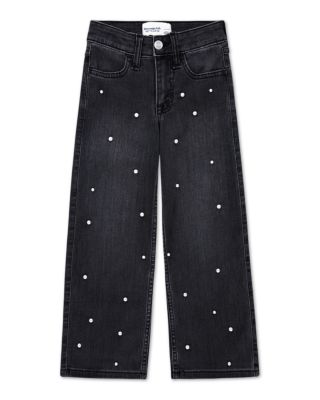 Girls' High Rise Wide Leg Embellished Jeans - Little Kid, Big Kid