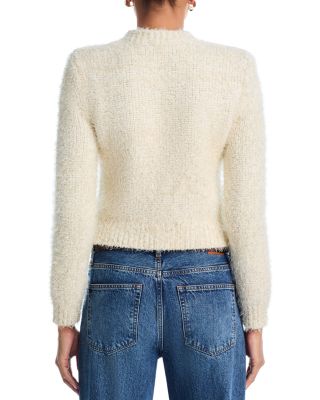 Una Crewneck Cardigan Sweater