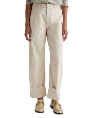 Mercer High Rise Barrel Leg Jeans in Blush Canvas